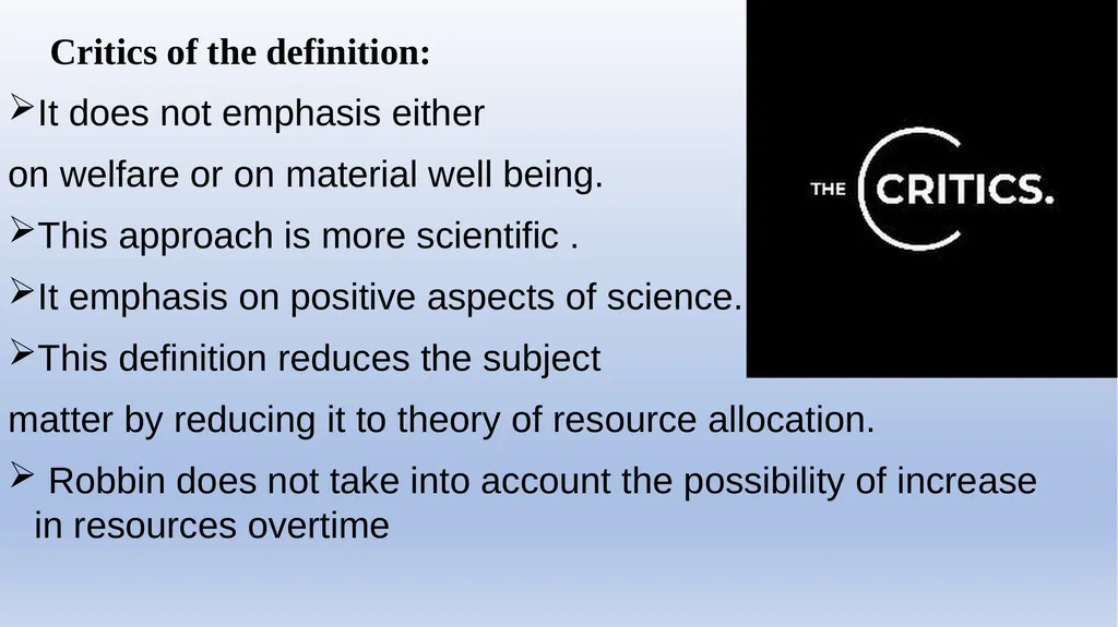INTRODUCTION TO ECONOMICS Dr. Pooja Singh, - slide 13 of 15
