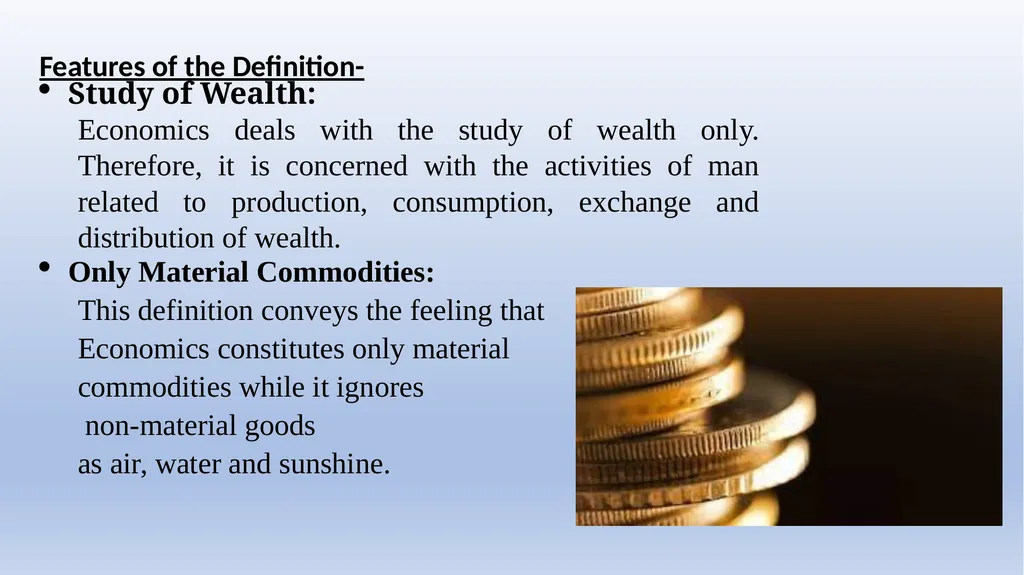 INTRODUCTION TO ECONOMICS Dr. Pooja Singh, - slide 7 of 15