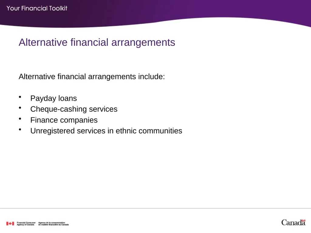Banking Agenda Start time: ____ Break time: ____ - slide 21 of 36