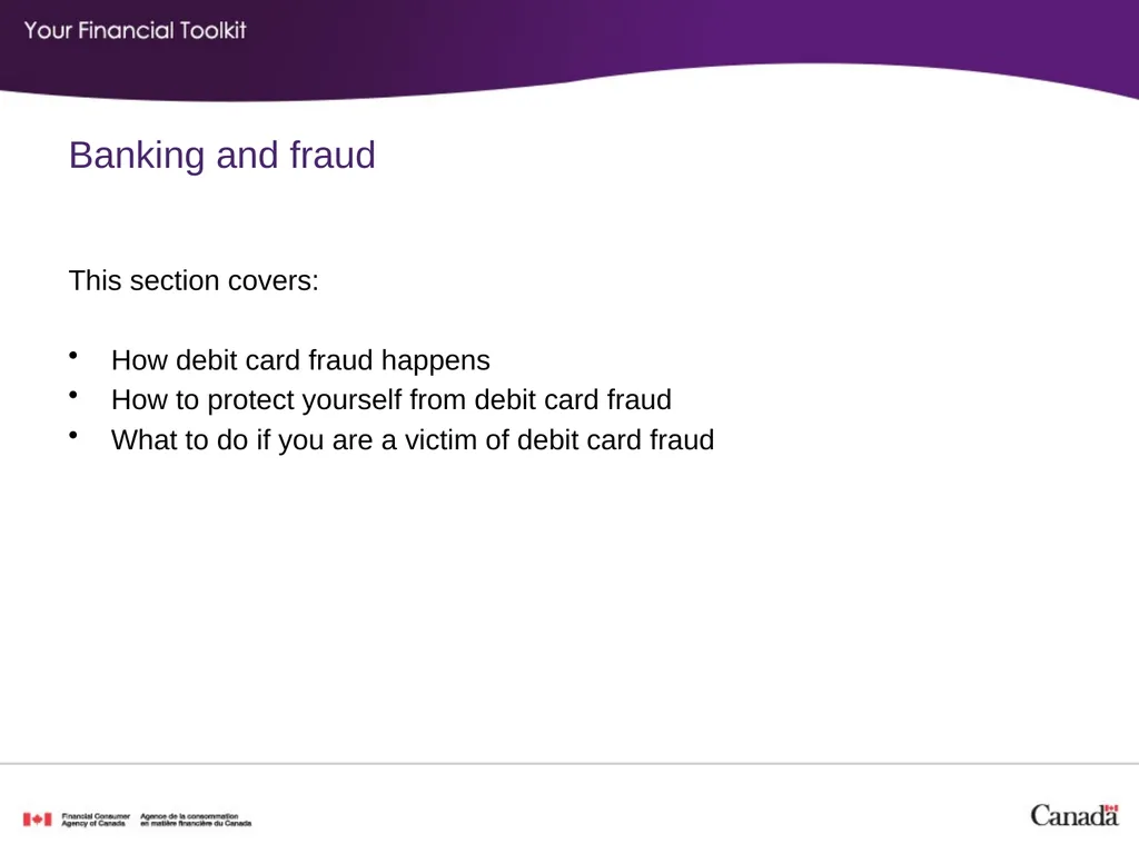 Banking Agenda Start time: ____ Break time: ____ - slide 31 of 36