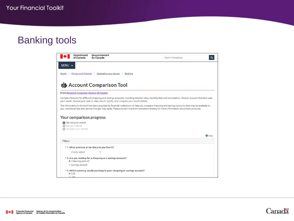Banking Agenda Start time: ____ Break time: ____ - slide 15 of 36