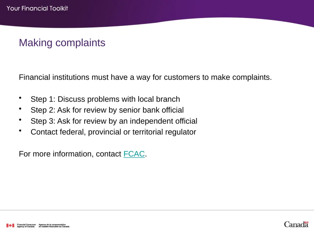 Banking Agenda Start time: ____ Break time: ____ - slide 28 of 36