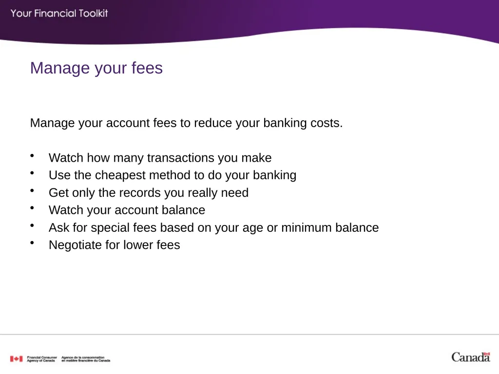 Banking Agenda Start time: ____ Break time: ____ - slide 18 of 36