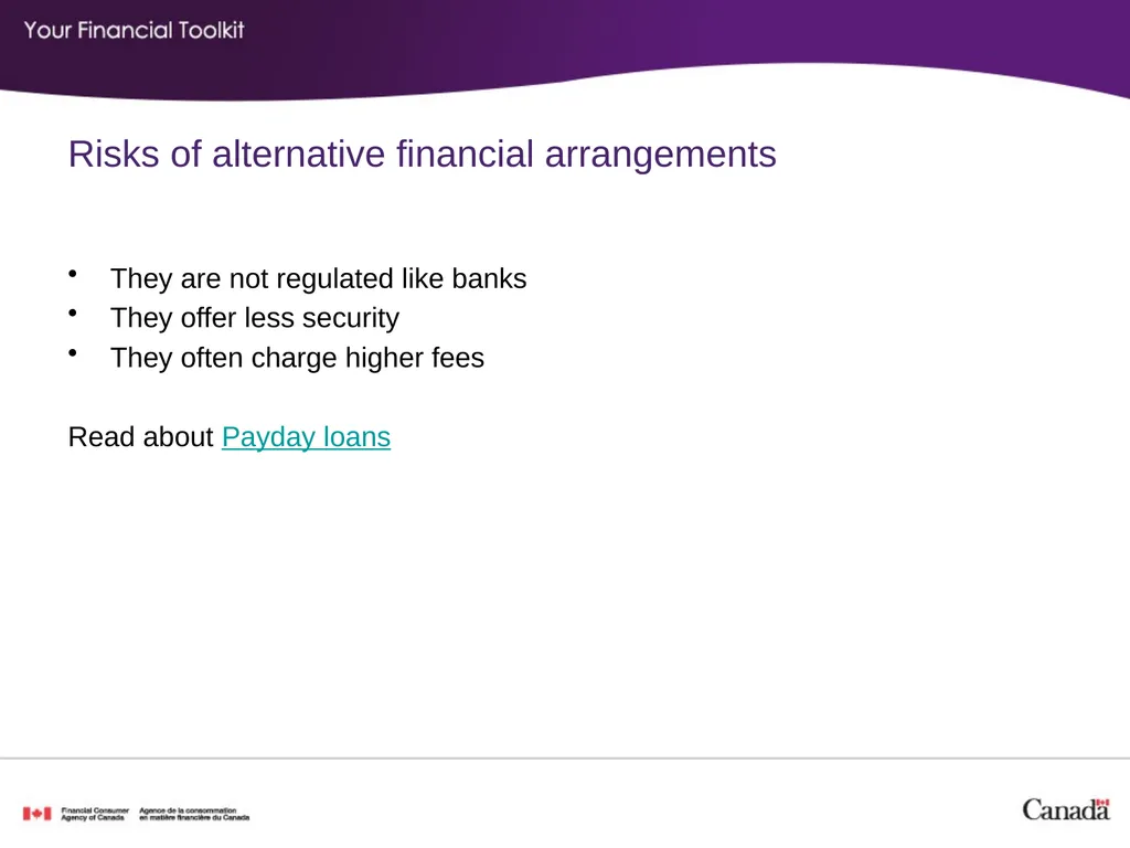 Banking Agenda Start time: ____ Break time: ____ - slide 22 of 36