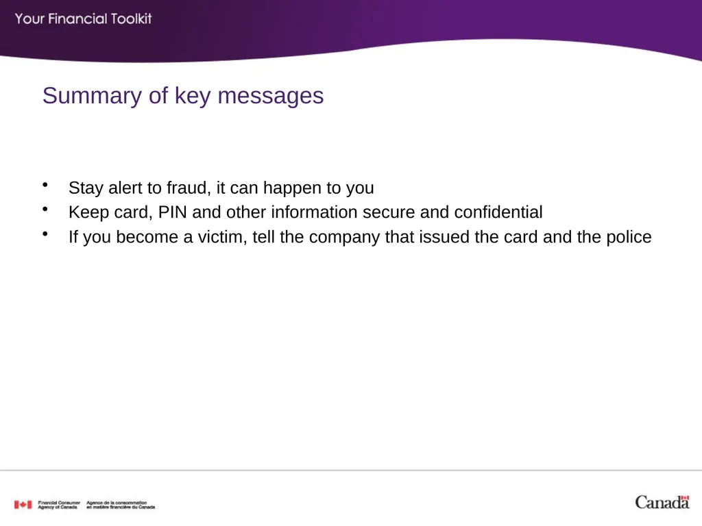 Banking Agenda Start time: ____ Break time: ____ - slide 35 of 36