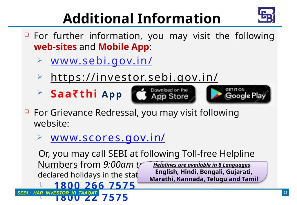 Introduction to Mutual Funds Disclaimer 2 - slide 23 of 24