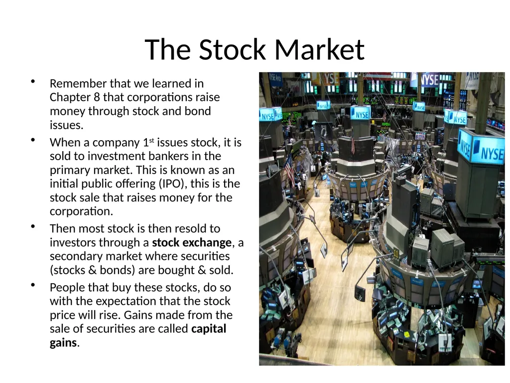 Chapter 11: Financial Markets Section 3: Buying - slide 2 of 11