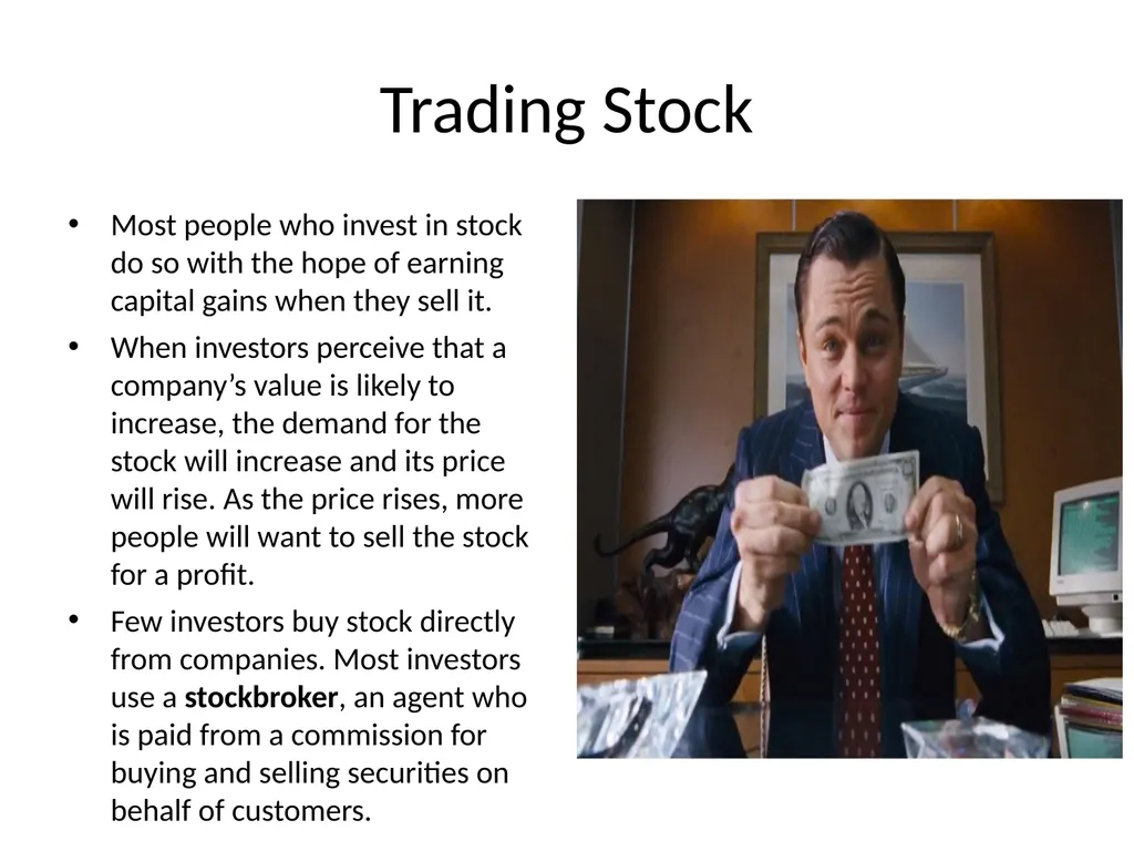 Chapter 11: Financial Markets Section 3: Buying - slide 5 of 11