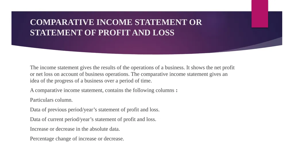 FINANCIAL STATEMENTS ANALYSIS CHAPTER OBJECTIVES - slide 13 of 23
