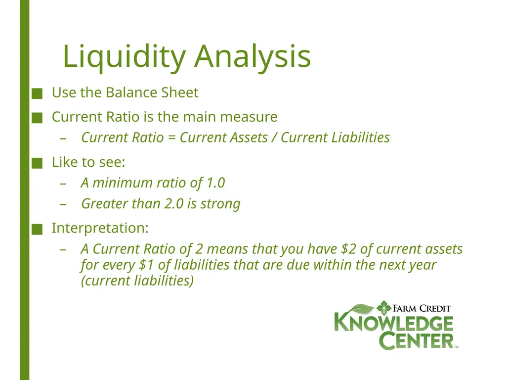 Financial Analysis What is Financial Analysis? - slide 6 of 14