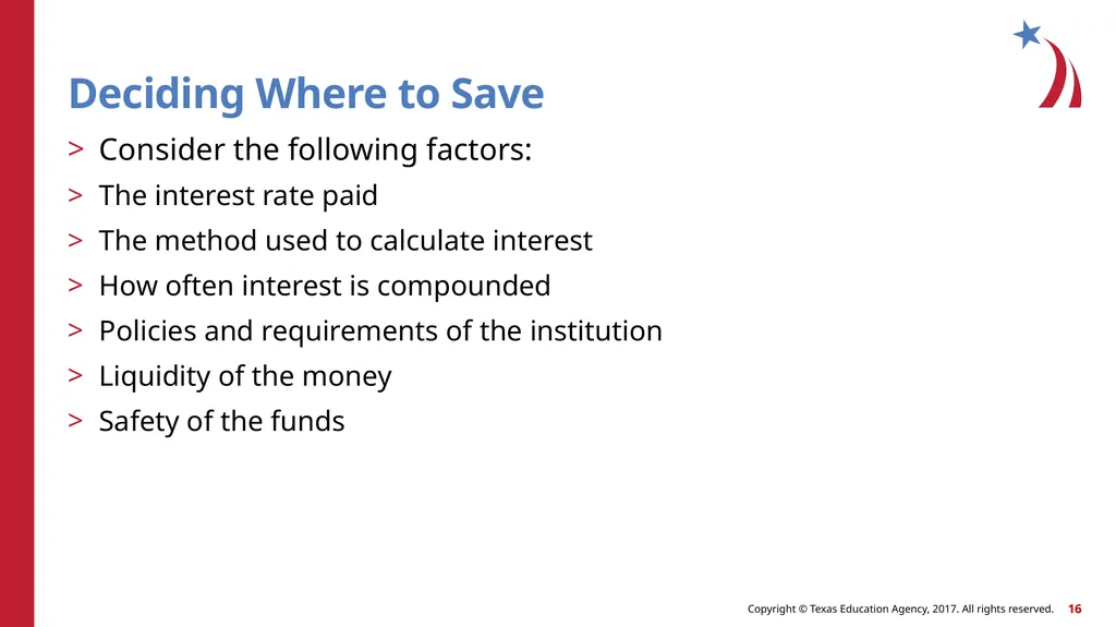 Saving for the Future Dollars and Sense What is - slide 16 of 22