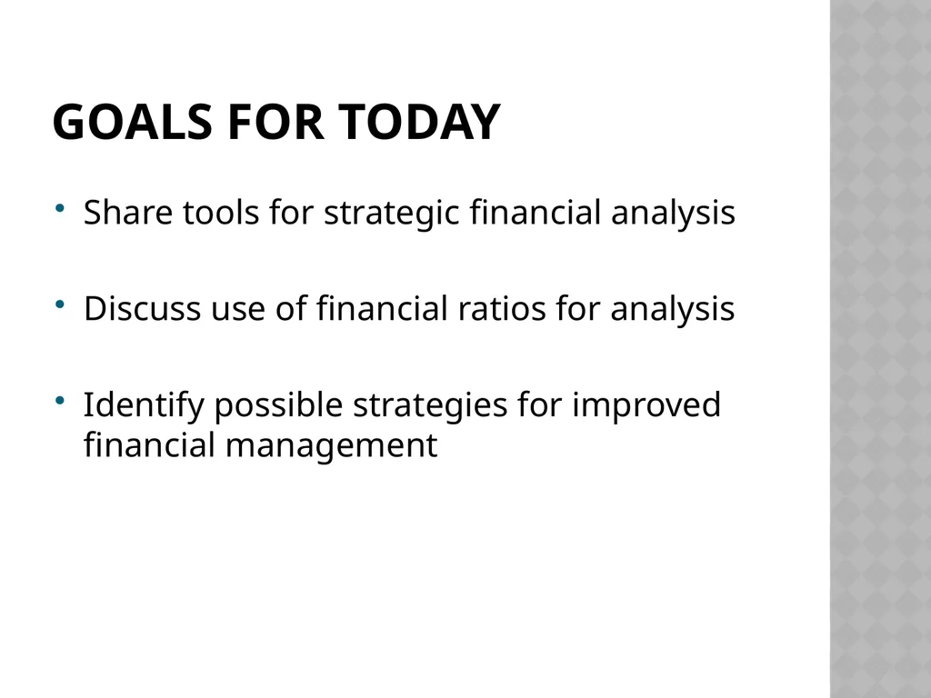 Assessing Financial health Using Financial Metrics - slide 2 of 27