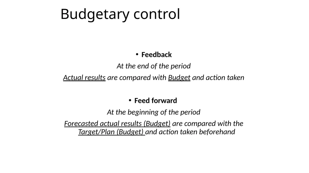 Budgeting & Budgetary Control Cost & Management - slide 44 of 44