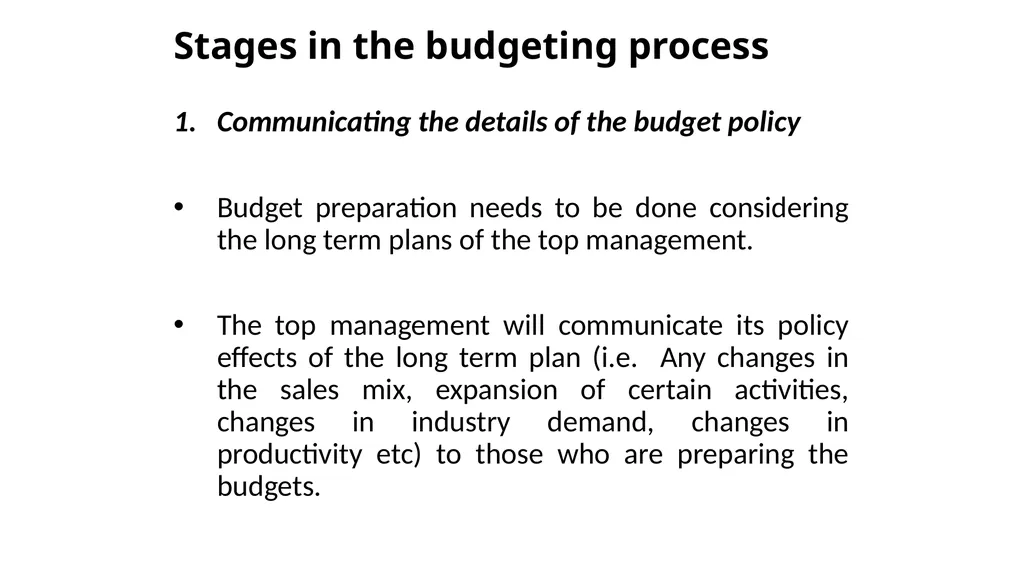 Budgeting & Budgetary Control Cost & Management - slide 10 of 44