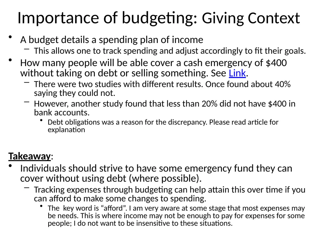 Personal Financial Budgeting (Budgeting) By: Dr. - slide 5 of 20