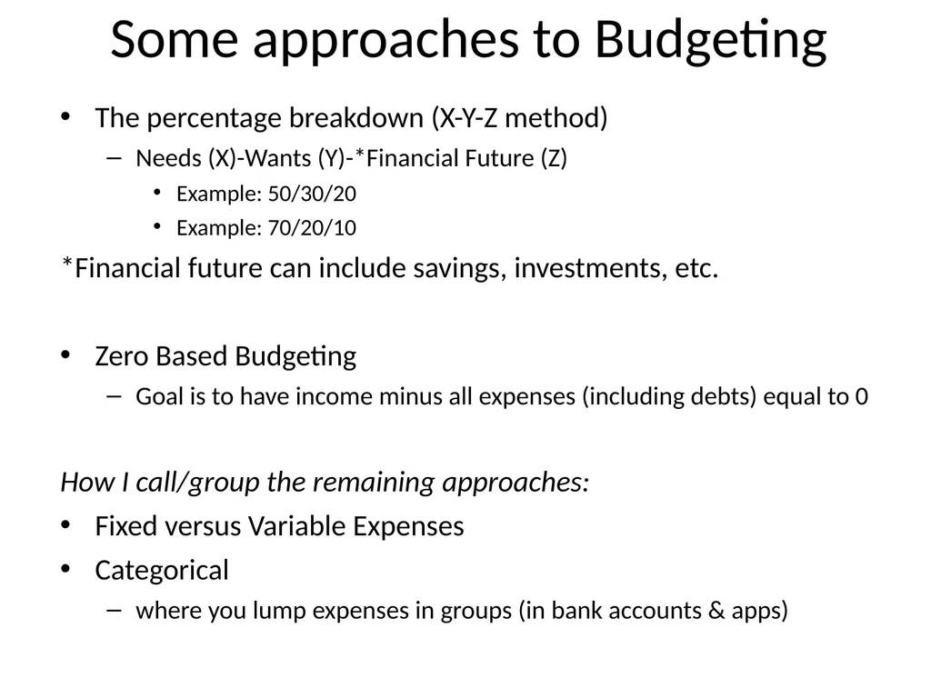Personal Financial Budgeting (Budgeting) By: Dr. - slide 9 of 20