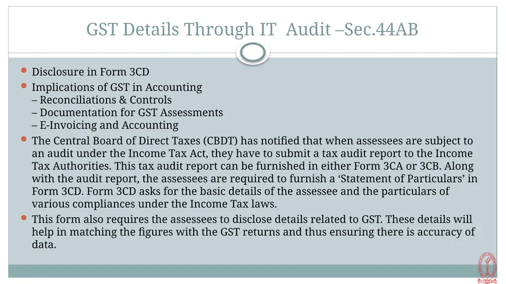 By CMA S. VENKANNA Cost Accountant Link Between IT - slide 28 of 32