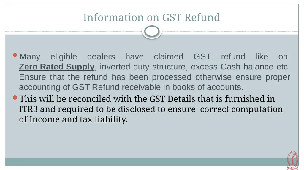 By CMA S. VENKANNA Cost Accountant Link Between IT - slide 21 of 32