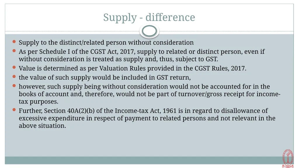 By CMA S. VENKANNA Cost Accountant Link Between IT - slide 26 of 32