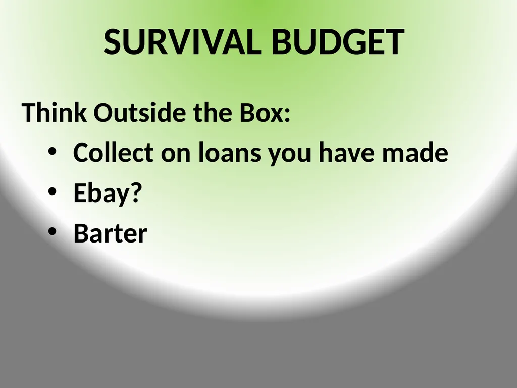 FINANCIAL CONSIDERATION$ DURING TRAN$ITION - slide 7 of 23