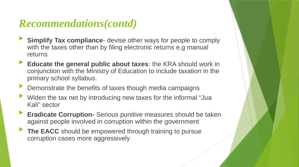 Using Taxation to Reduce Poverty and Dependence - slide 8 of 13