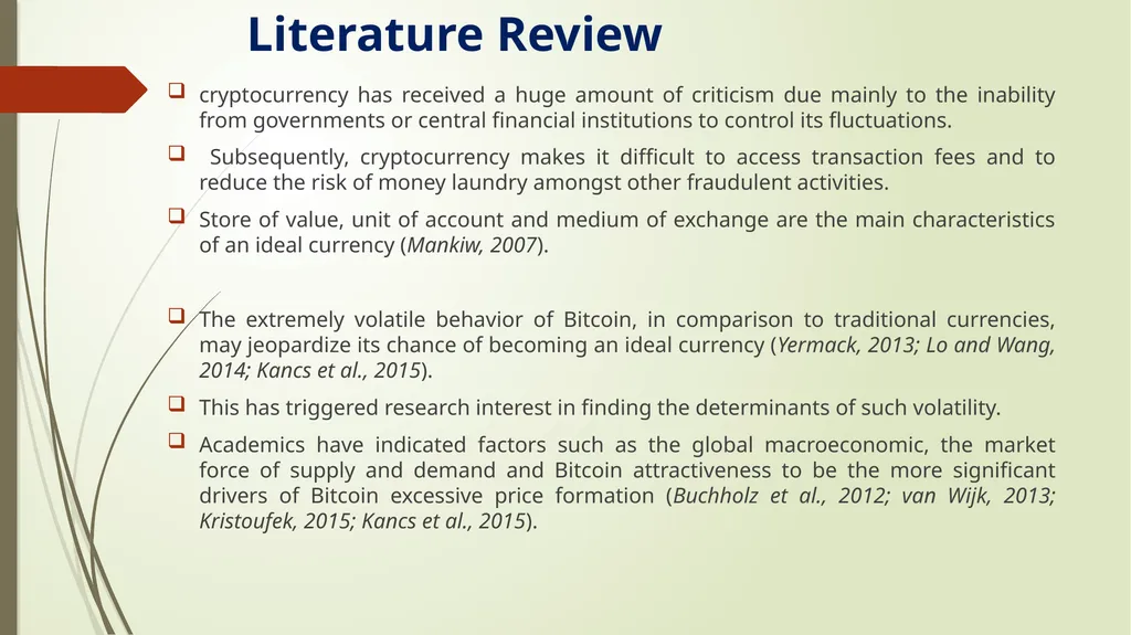 DOES UNCERTAINTY PREDICT CRYPTOCURRENCY RETURNS? A - slide 5 of 17