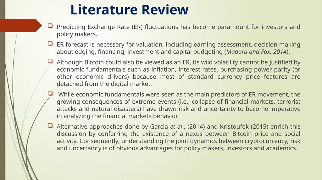 DOES UNCERTAINTY PREDICT CRYPTOCURRENCY RETURNS? A - slide 6 of 17
