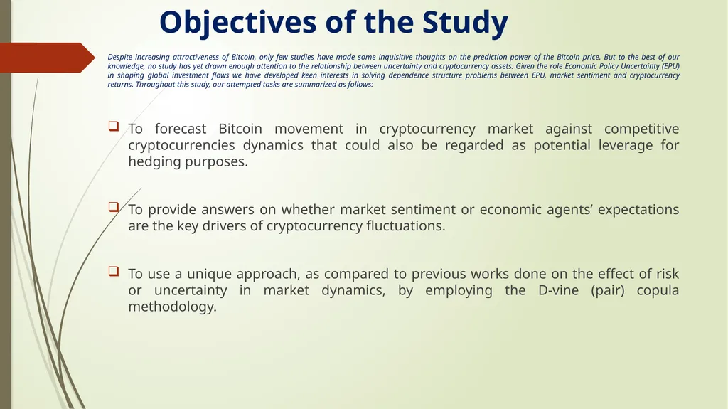 DOES UNCERTAINTY PREDICT CRYPTOCURRENCY RETURNS? A - slide 7 of 17