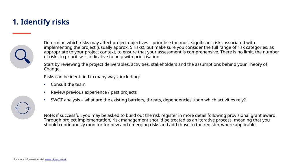 V 2.0 July 2024 How to manage risks in your - slide 5 of 9