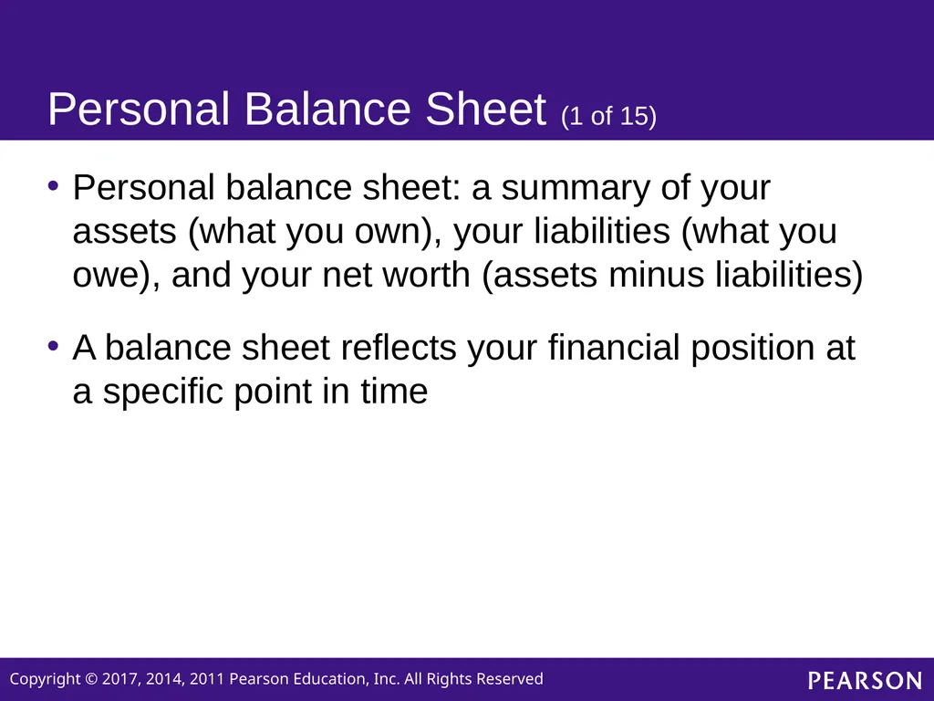 Personal Finance SIXTH EDITION Chapter 2 Planning - slide 18 of 41