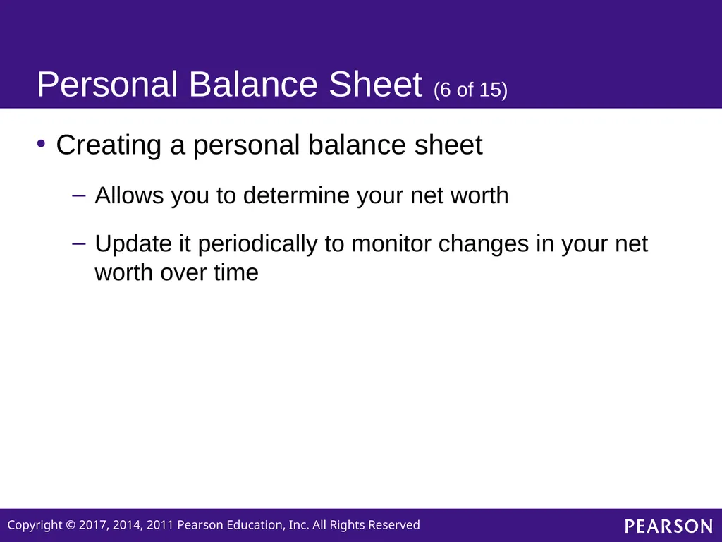 Personal Finance SIXTH EDITION Chapter 2 Planning - slide 24 of 41