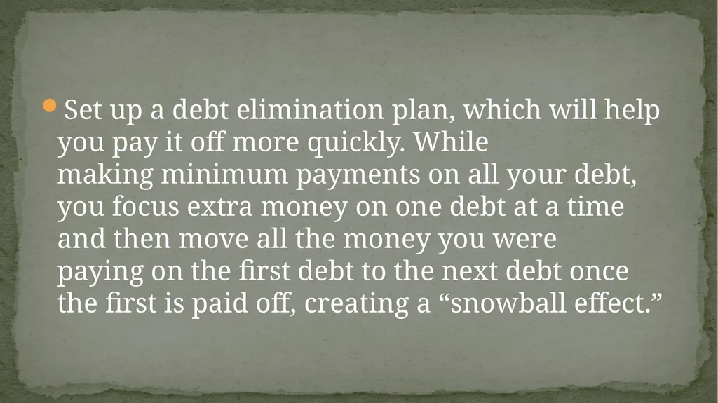 MANAGING PERSONAL FINANCES FOR OPTIMAL PERFORMANCE - slide 17 of 61