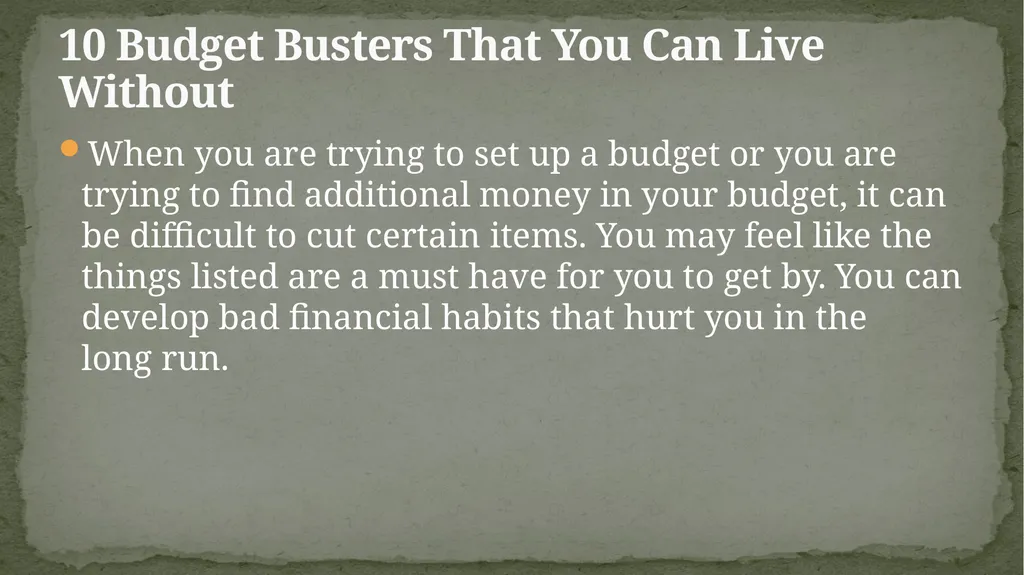 MANAGING PERSONAL FINANCES FOR OPTIMAL PERFORMANCE - slide 22 of 61