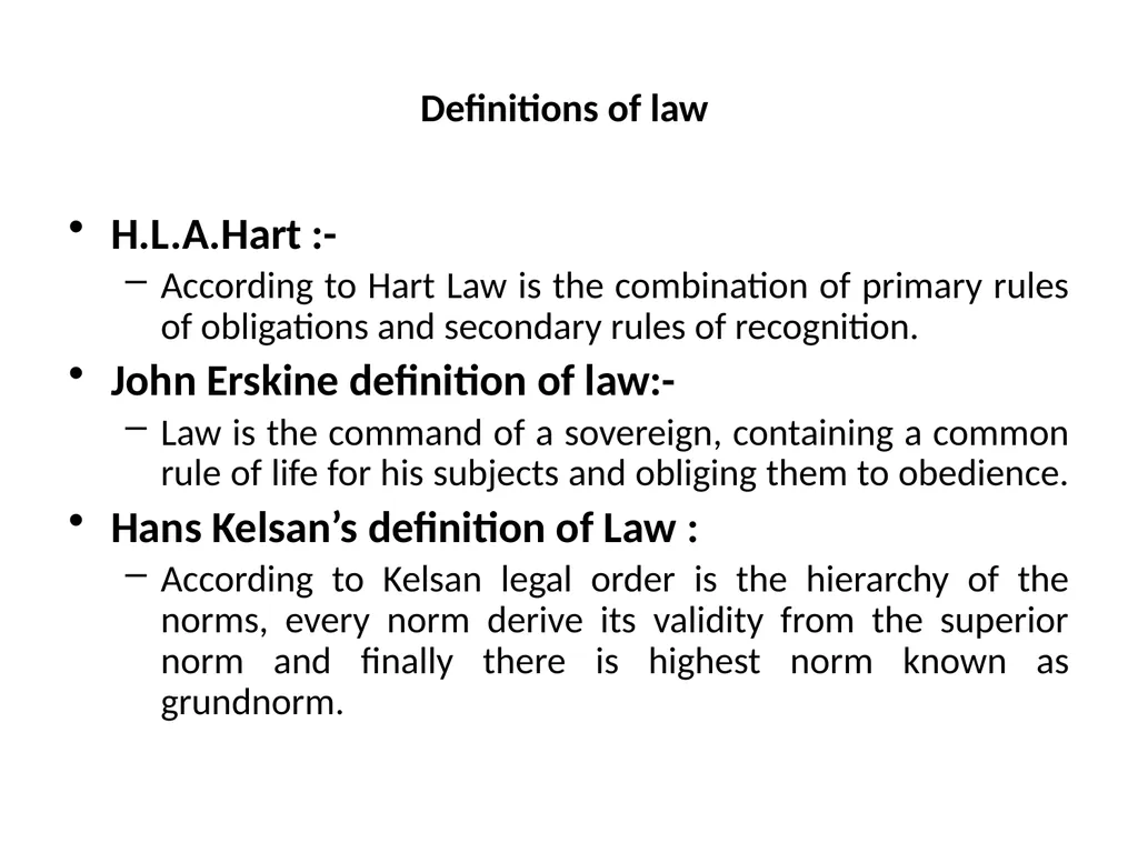 Law: An Introduction By Dr Pramod Kumar Law: - slide 8 of 15