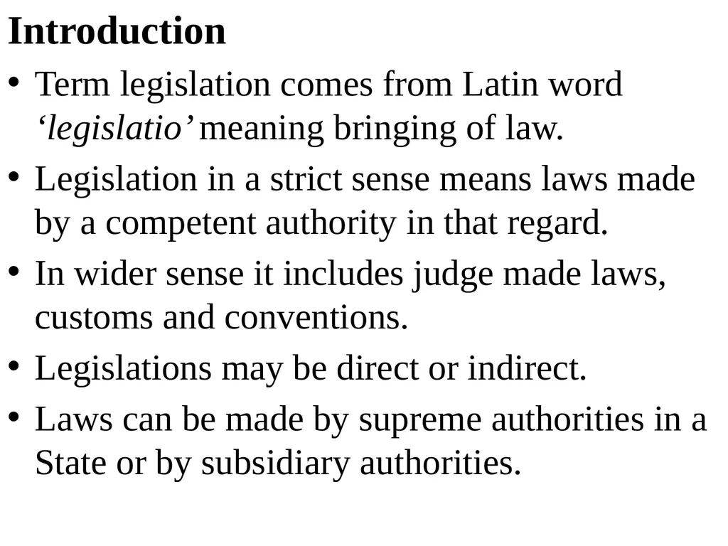 Principles of Legislation Ayush Jha Assistant - slide 2 of 22