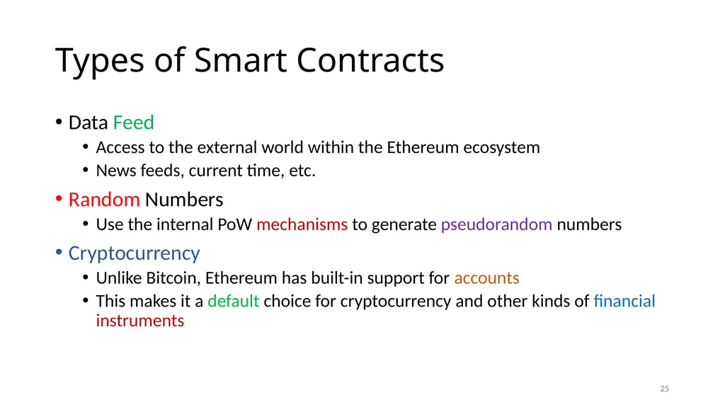 Ethereum Prof. Smruti R. Sarangi IIT Delhi 1 - slide 25 of 30