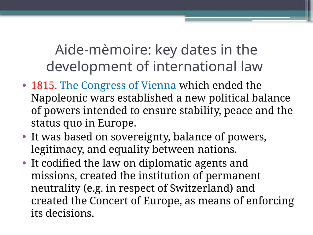 International Law History and Nature INTRODUCTION - slide 29 of 68