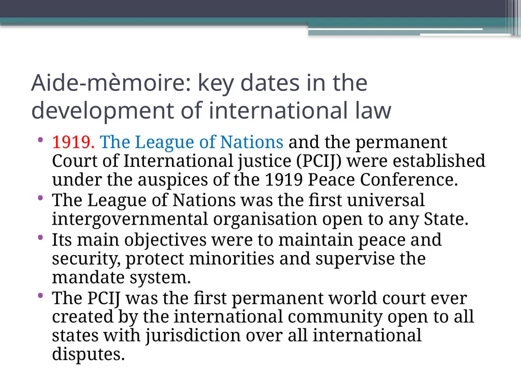 International Law History and Nature INTRODUCTION - slide 30 of 68