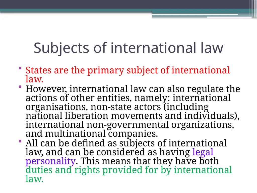 International Law History and Nature INTRODUCTION - slide 5 of 68