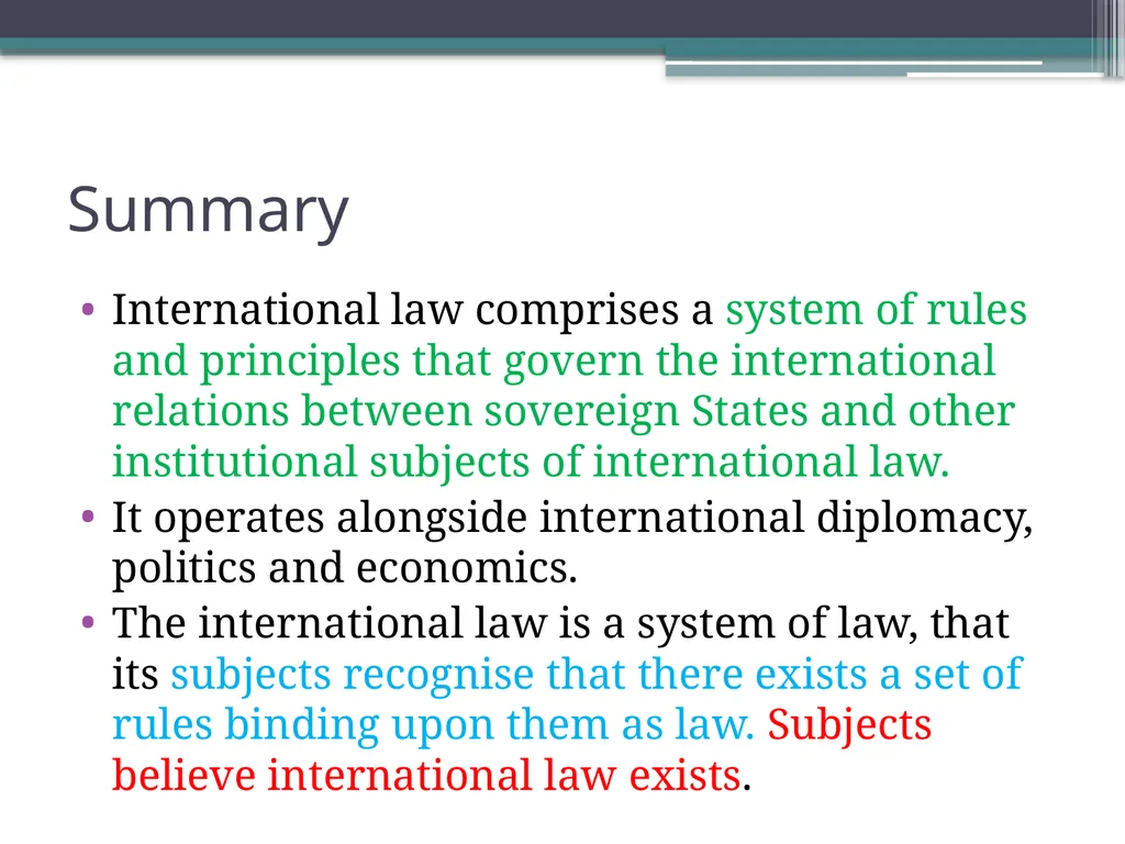 International Law History and Nature INTRODUCTION - slide 34 of 68