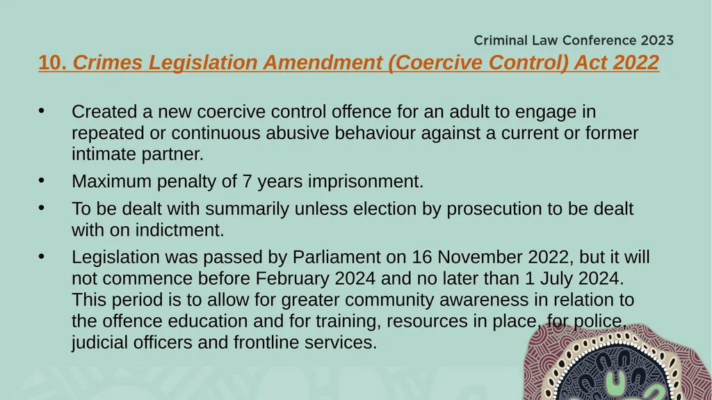 Criminal Law Update 2023 Presentation by Nathan - slide 13 of 13