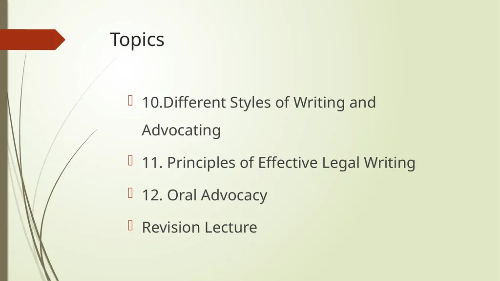 Common Law Contracts, Arbitration and Advocacy - slide 6 of 34