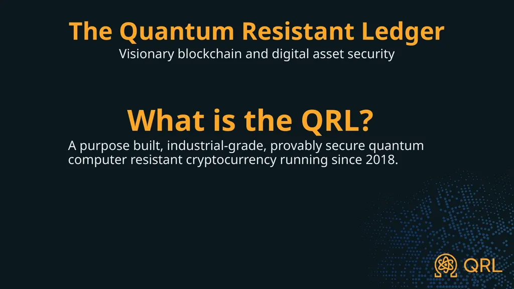 The Quantum Resistant Ledger Visionary Blockchain - slide 2 of 9