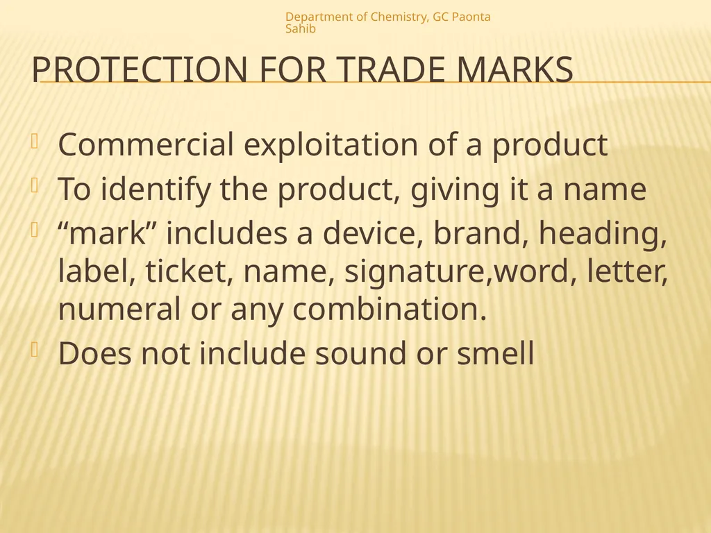 Chapter 4: Intellectual Property Department of - slide 11 of 19