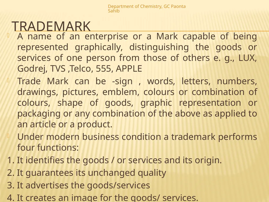 Chapter 4: Intellectual Property Department of - slide 10 of 19