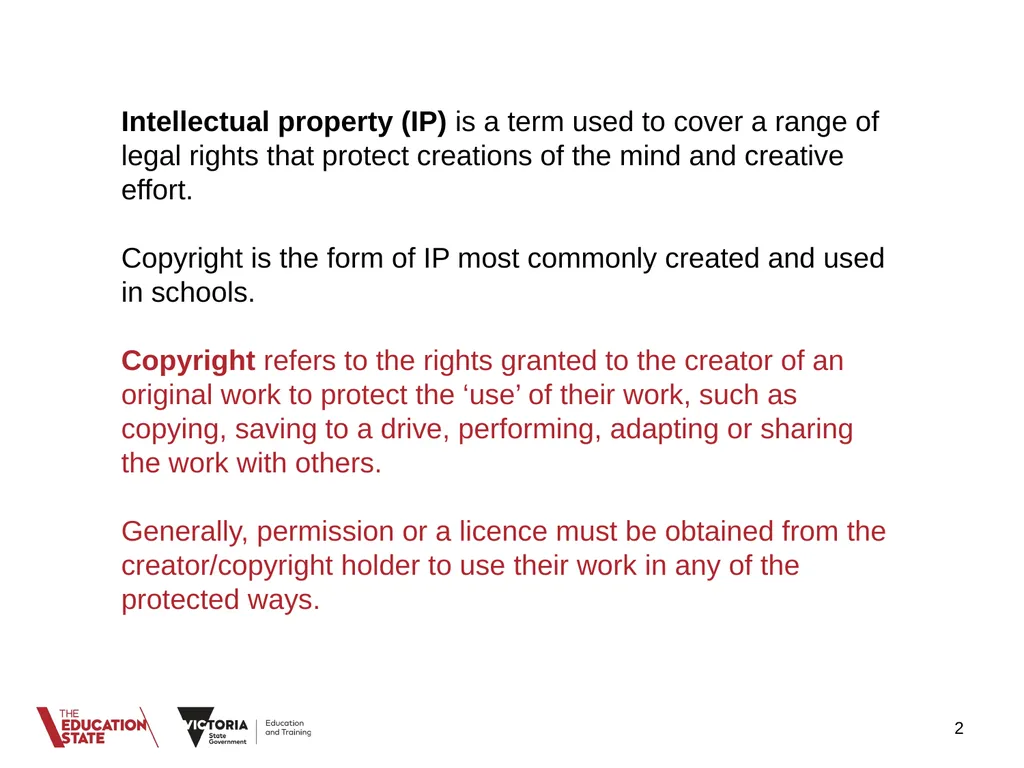 Intellectual Property and Copyright POLICY - slide 2 of 13