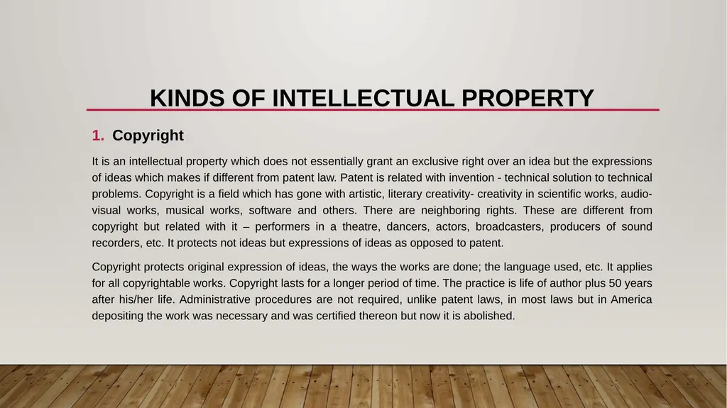 Introduction to Intellectual Property Right By - slide 5 of 10