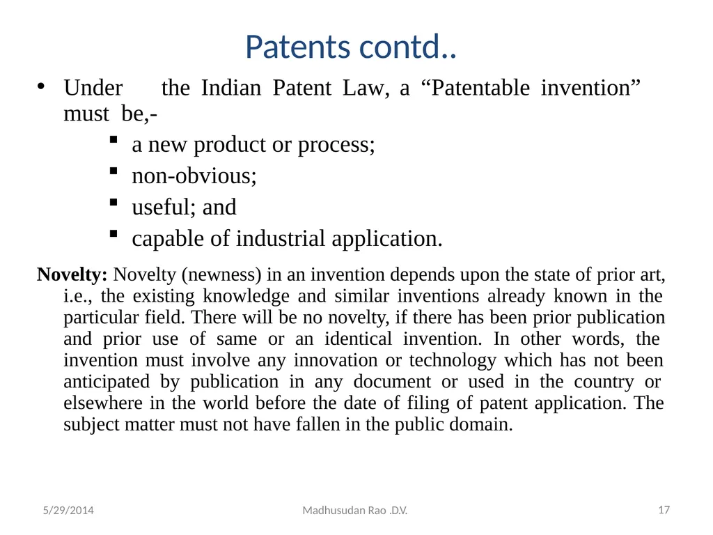 Intellectual Property Rights (IPR) - slide 17 of 69