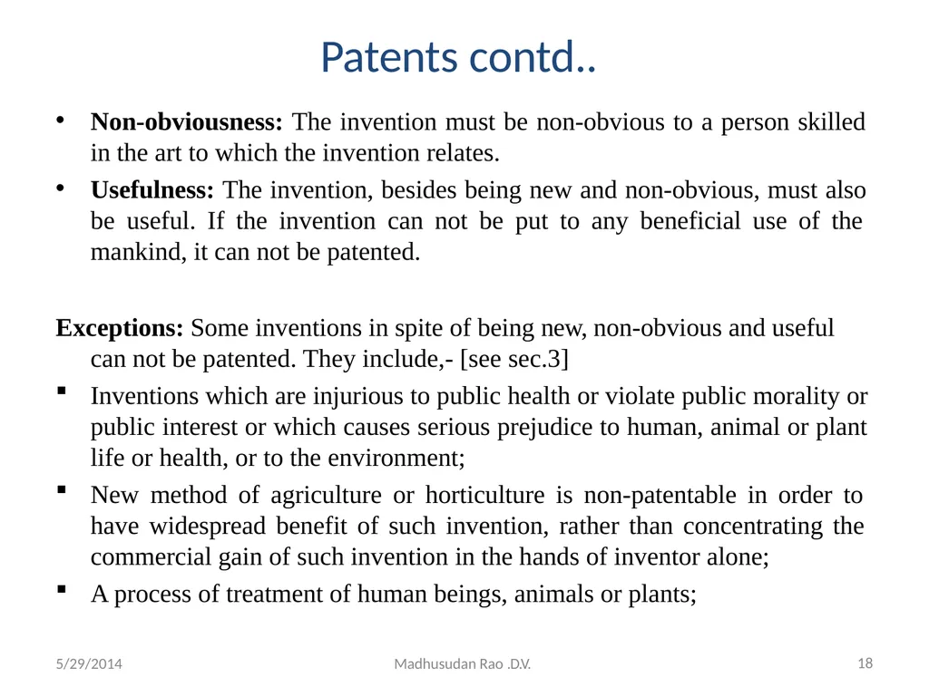 Intellectual Property Rights (IPR) - slide 18 of 69