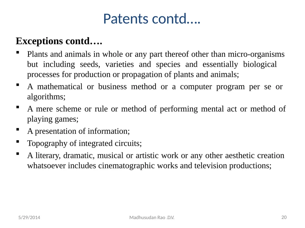 Intellectual Property Rights (IPR) - slide 20 of 69
